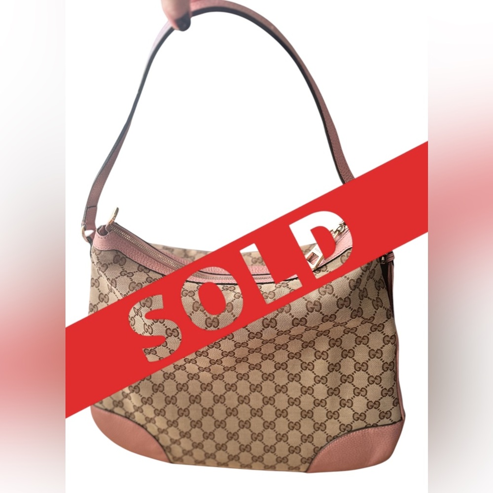 SOLD at dif site - Gucci Monogram Large Margaux Hobo Bag,